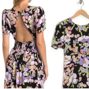 NWOT AFRM floral midi - black floral - S - fab for down south or summer events!